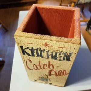 Vintage hand painted kitchen catch all